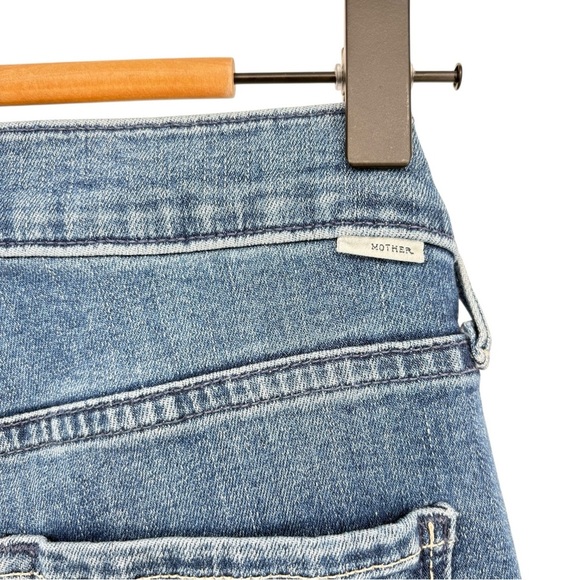 MOTHER The Mid Rise Dazzler Ankle Fray Denim Jeans in We The Animals | Sz 27 - Picture 10 of 14